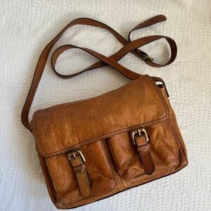 ASOS Tan Leather Crossbody Bag